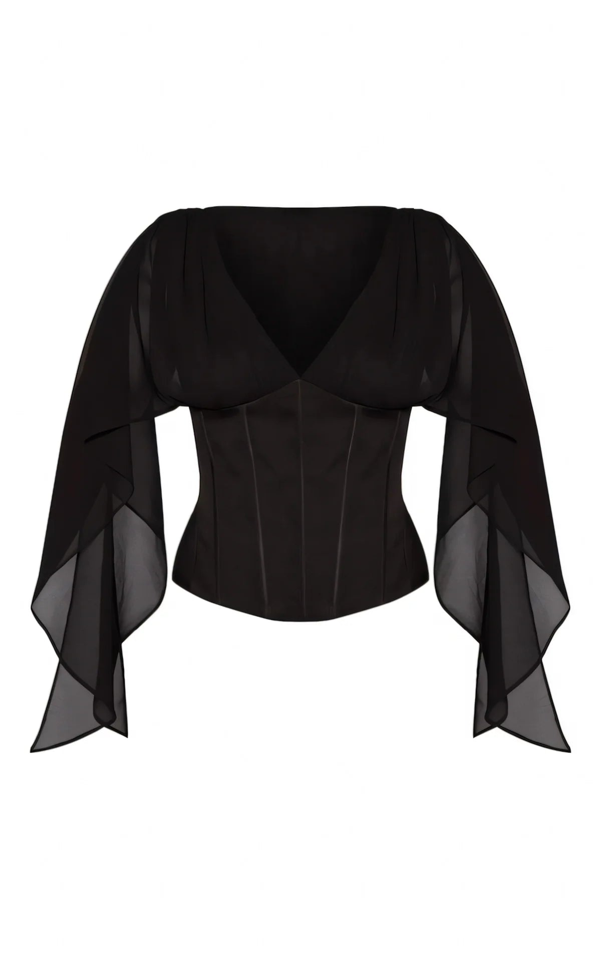 Petite Chiffon Drape Corset Regular price