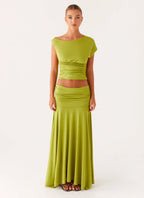 Liana Ruched Maxi Set