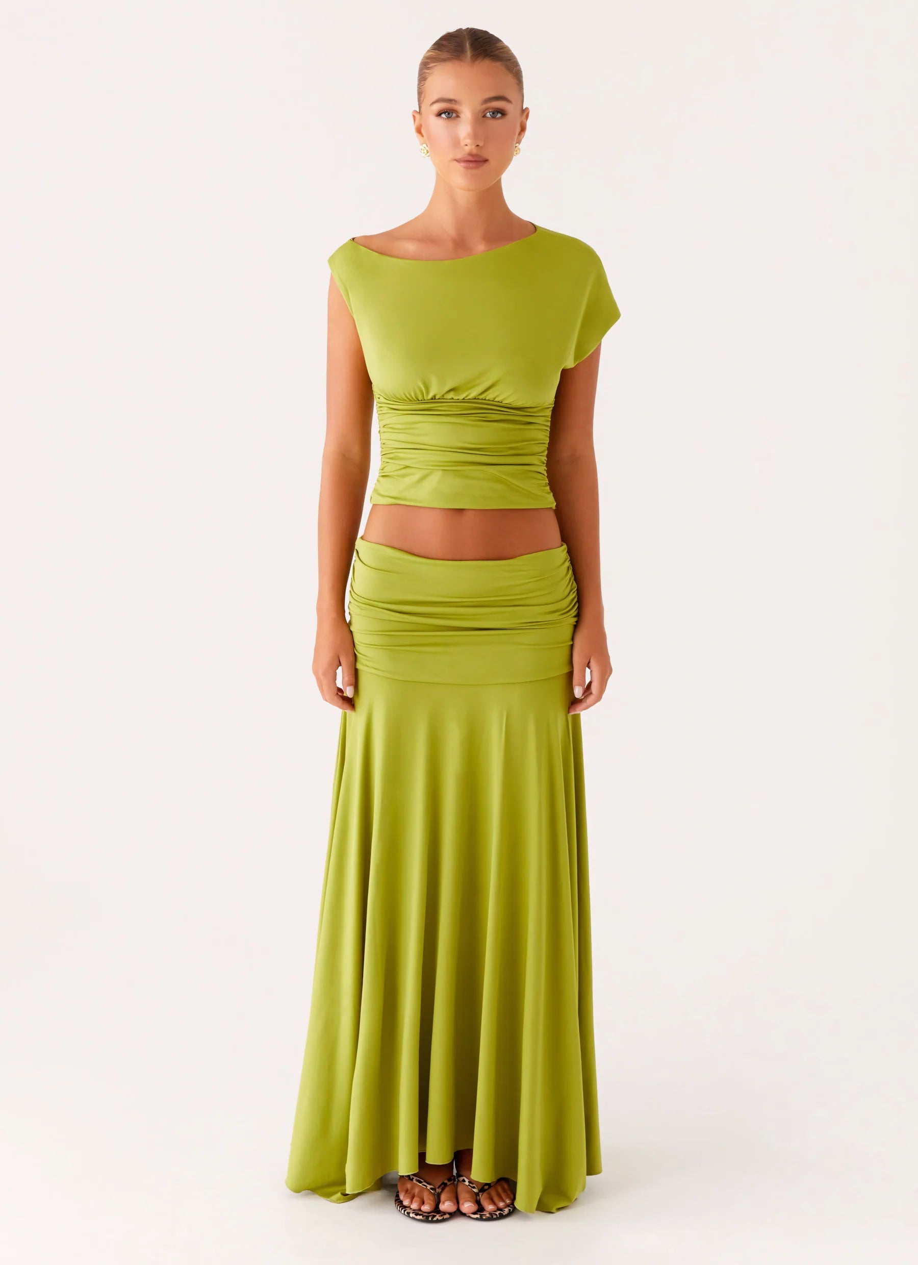 Liana Ruched Maxi Set